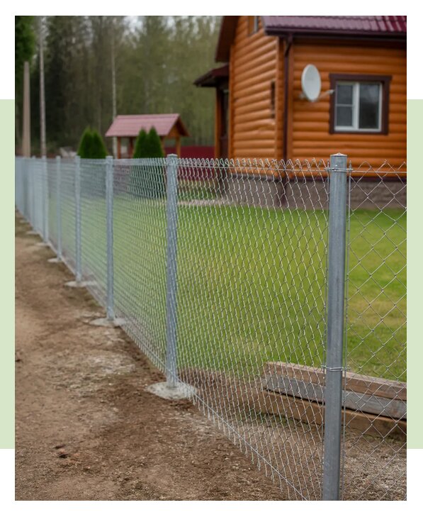 Забор из рабицы на столбах в Ялте по цене от 1481 р. | ЗаборЭксеперт-Ялт
