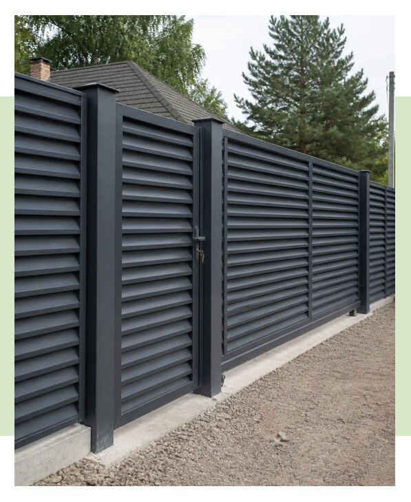 Металлический забор под ключ в Ялте по цене от 3576 р. | ЗаборЭксеперт-Ялт